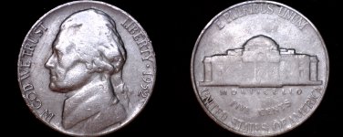 1952-P Jefferson Nickel