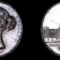 1862 HANOVER Victoria Silvered WM Medal 50MM Crystal Palace Universal Exhibit