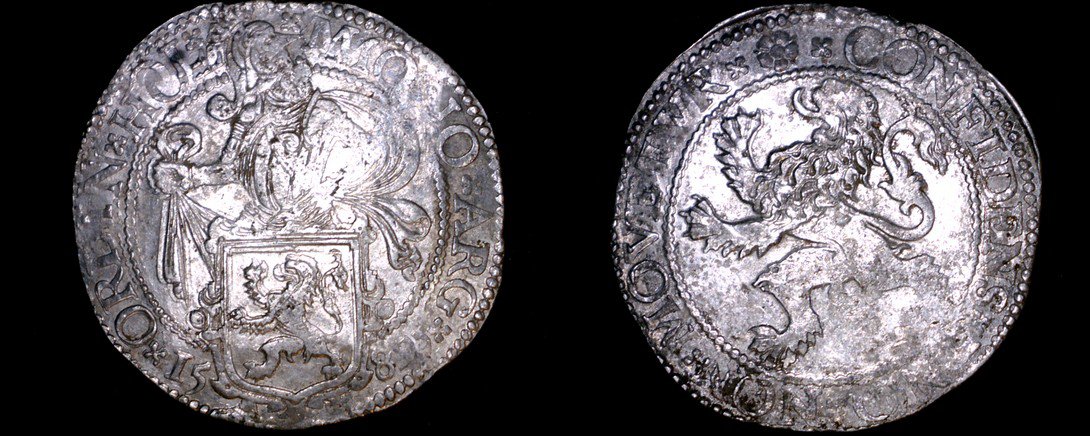 1589 Netherlands Holland 1 Lion Daalder World Silver Coin