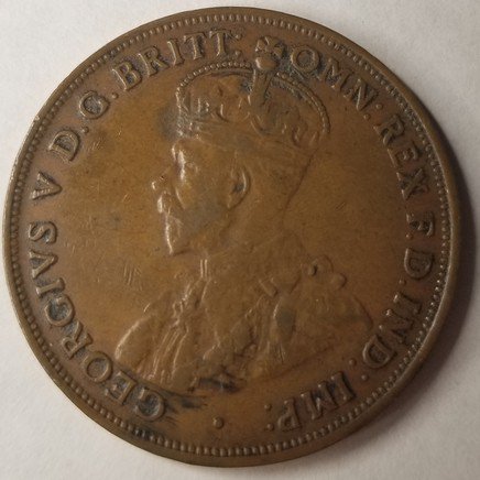 1922 Australian 1 Penny World Coin - Australia