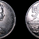 1967 New Zealand 50 Cents World Coin - Elizabeth II - Endeavour