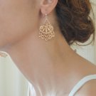rose gold chandelier earrings