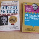 Lot 2 Vintage Barry Goldwater PB's Mr. Conservative+