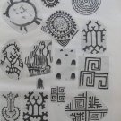 1965 Russian book Pictorgraphs 25 Ancient Rock Drawings