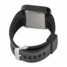 Square 1.8" LED Red Backlight Touch Screen Wrist Watch - Black