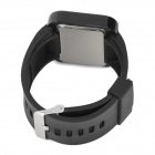 Square 1.8" LED Red Backlight Touch Screen Wrist Watch - Black