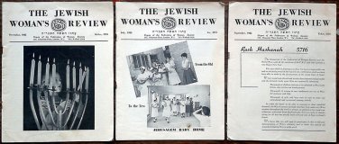 Three Very Rare &Acirc;&laquo;The Jewish Women's Review&Acirc;&raquo; Monthly WIZO Newspapers, 1955