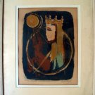 The Ordeal. Original Signed 10.2 x 13.4 in Artist Proof Etching by Nissan Engel