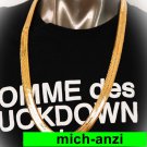 JayZ Rocky hip hop Herringbone cuban chain 14mm width gold plated 30" MENS necklace