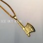Celebrities Axe chain streetwear bling choker hip hop gold plated 27 inches pendant necklace