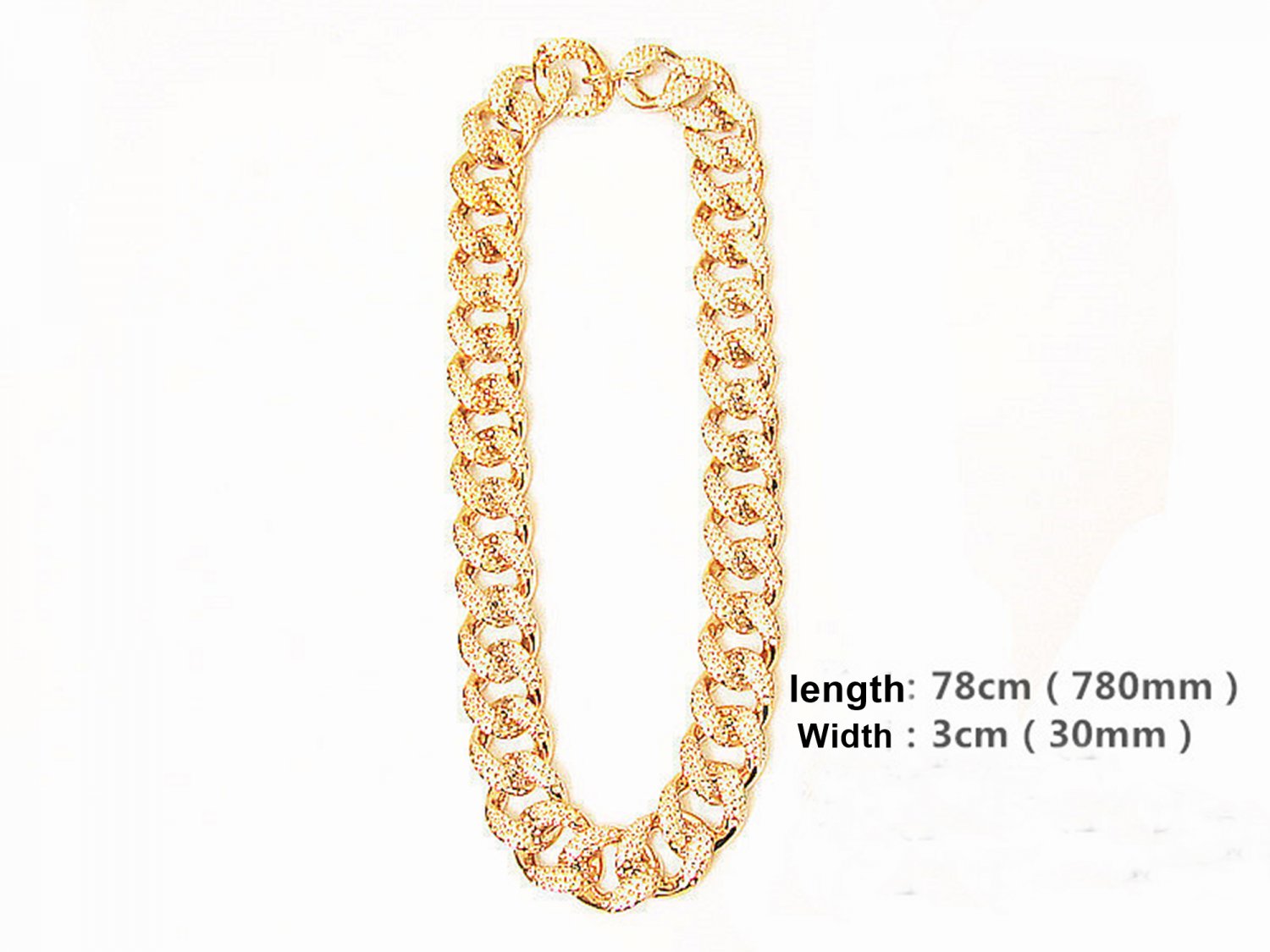 JayZ Mens hip hop cuban franco Miami chain link chunky Iced Out 3cm ...