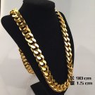 HIP HOP JayZ rappers cuban franco Miami chain ICED OUT gold 36" chunky necklace