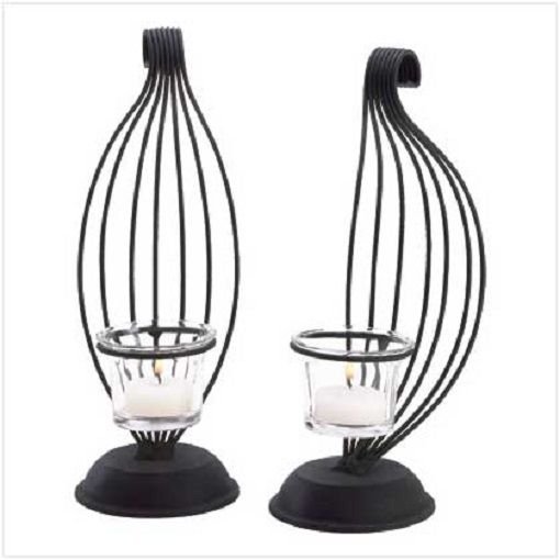 Scrollwork Tealight Candleholder Set  (38331)
