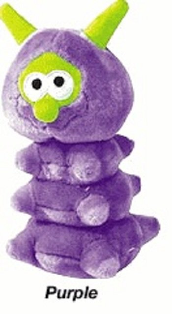 Critterpillar Plush Dog Toy  Purple