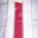 Kitchen Towel, 100% Cotton RED Band  (02771)
