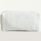 Travel Bag Cotton Waffle Fully Lined White (5769)