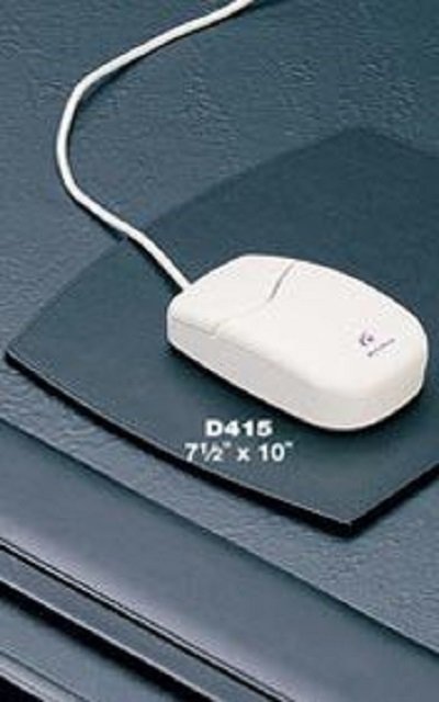 Black Leather Mouse Pad
