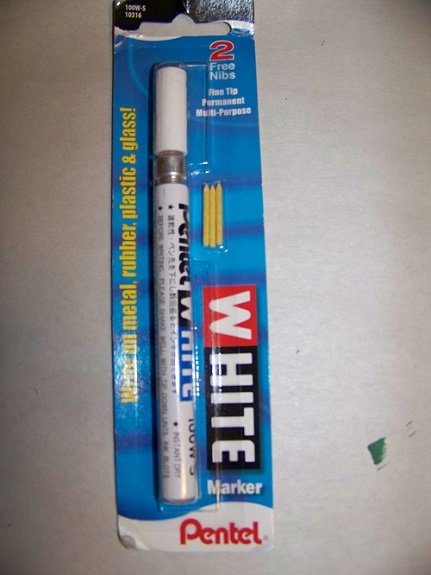 Pentel 100-WS White Marker Fine Point