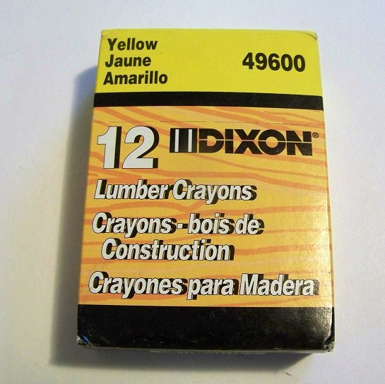 Dixon Lumber Crayons YELLOW dozen/box