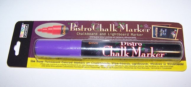 Marvy Bistro Chalkboard and Lightboard Marker Fluorescent Violet 6mm tip