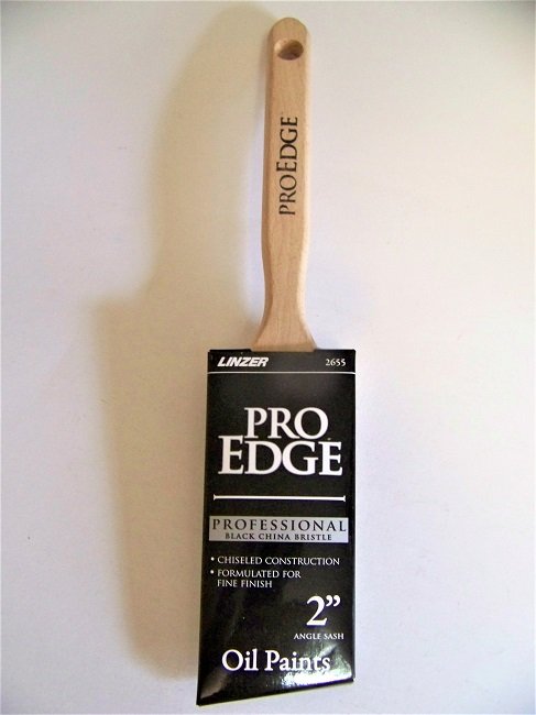 Linzer 2655-2  2" Pro Edge Professional Black China Bristle Paint Brush Oil Paint Chisel Style