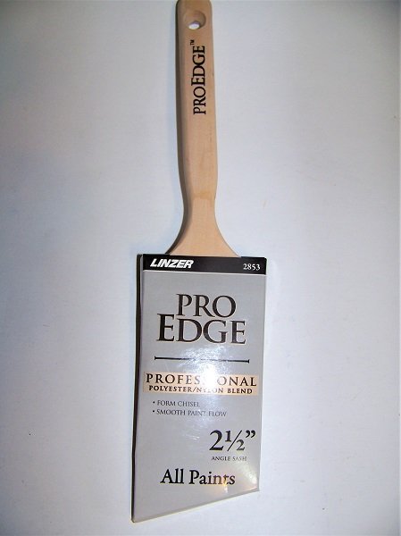 Linzer 2853-2.5  2 1/2" Pro Edge Professional Form Chisel Poly/Nylon  Paint Brush  (all paints)