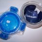 Luminarc Baby Pure Box Round with BLUE Lid, 6.75 oz capacity (123246)