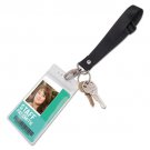 Advantus Adjustable Antimicrobial Wrist Lanyard, 9 3/4", Nylon, Black