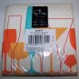 Elise Retro Cocktails Glasses 3-Ply Cocktail Napkins  24/pkg