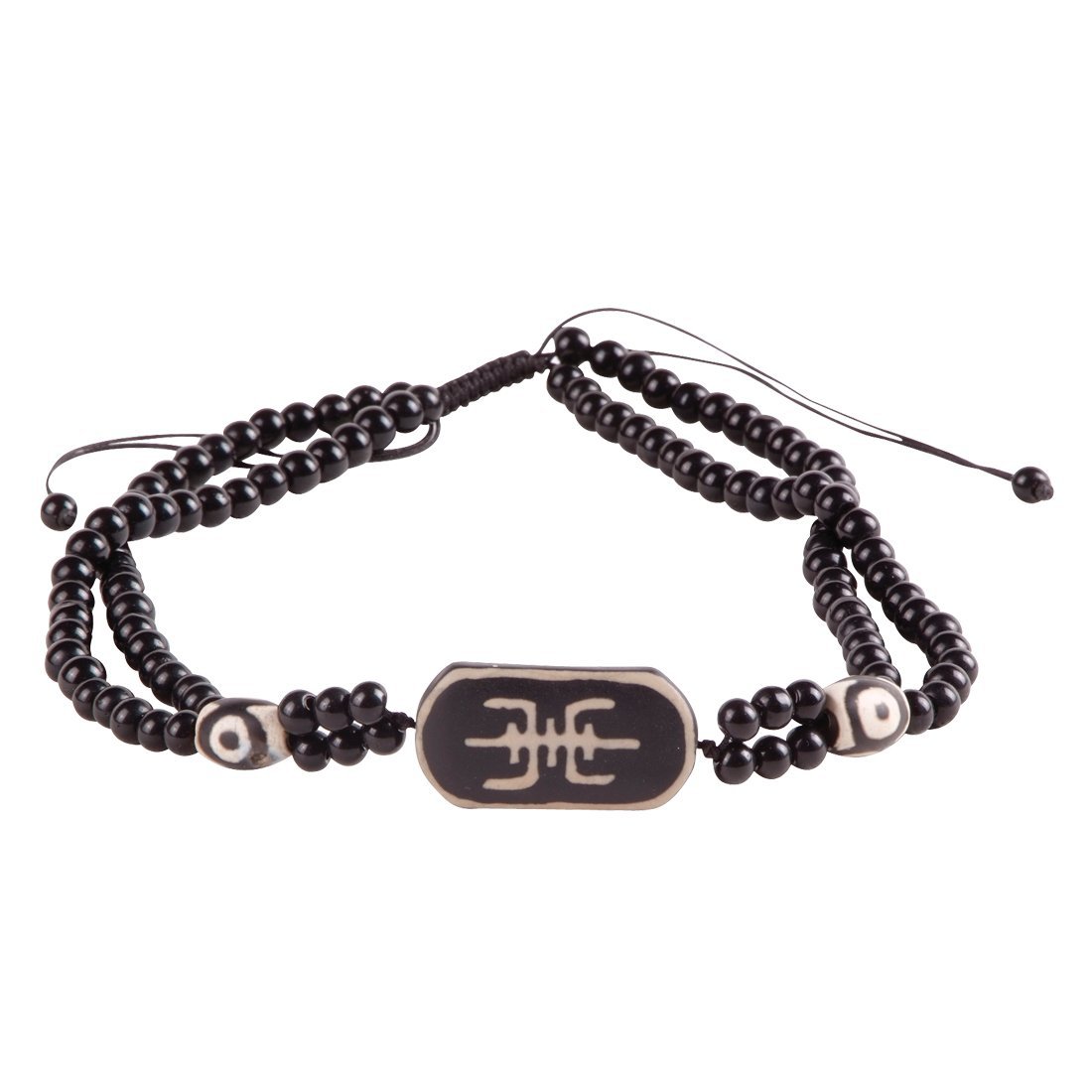 Tibetan Stone Necklace - dZi Beads  (30467