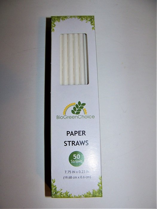 BioGreen Choice Paper Straws 50 per box LOT OF 12 boxes   CLOSEOUT!
