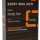 Every Man Jack   2 in 1 Body Bar Citrus Scrub 6 oz