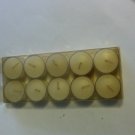 Tealight Candles Unscented Clear Cups 10/pkg