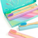 Colorburst Bamboo Toothbrushes   Pack of 4