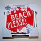 Chesapeake Bay 4 Ceramic Coasters in Wooden Tray Beach Please Design