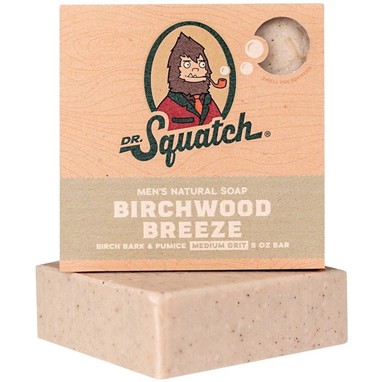 Dr Squatch Birchwood Breeze Bar Soap  5oz