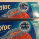 Ziploc Freezer Bags with New Grip 'n Seal Technology, Gallon, 28 Count  2 BOXES