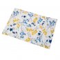 Homewear Linear Floral Blue Yellow Flowers Cotton 4pc Set