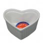 HIC Porcelain 6 oz Heart Souffle Ramekin Dish set of 6