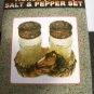 River's Edge Horse Theme Glass Salt & Pepper Shakers