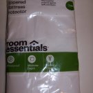 Room Essentials Twin Mattress Protector Waterproof Zippered 100% Vinyl