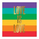 Beverage Napkins Love Is Love Rainbow Gay Pride 20CT