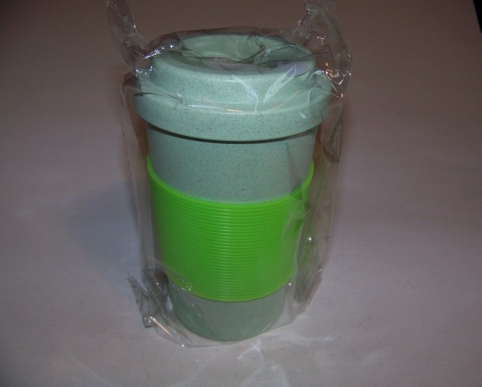 Eco-Friendly Wheat Straw Travel Coffee Tumbler GREEN