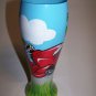 TOP SHELF Pilsner Beer Glass 24oz Handpainted Father Mows Best