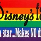 Bumper Sticker Gay Pride Support Disney Family Values