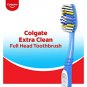 Colgate Extra Clean Toothbrush, Medium Toothbrush for Adults, 6 Count