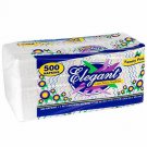 Elegant 12" x 12" Lunch Napkin 1 Ply 500 Count Family Pack
