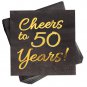 Beverage Cocktail Napkins Cheers to 50 Years! 50ct.