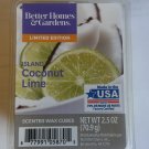 Better Homes & Gardens ISLAND COCONUT LIME  Limited Edition 6 Scented Wax Cubes