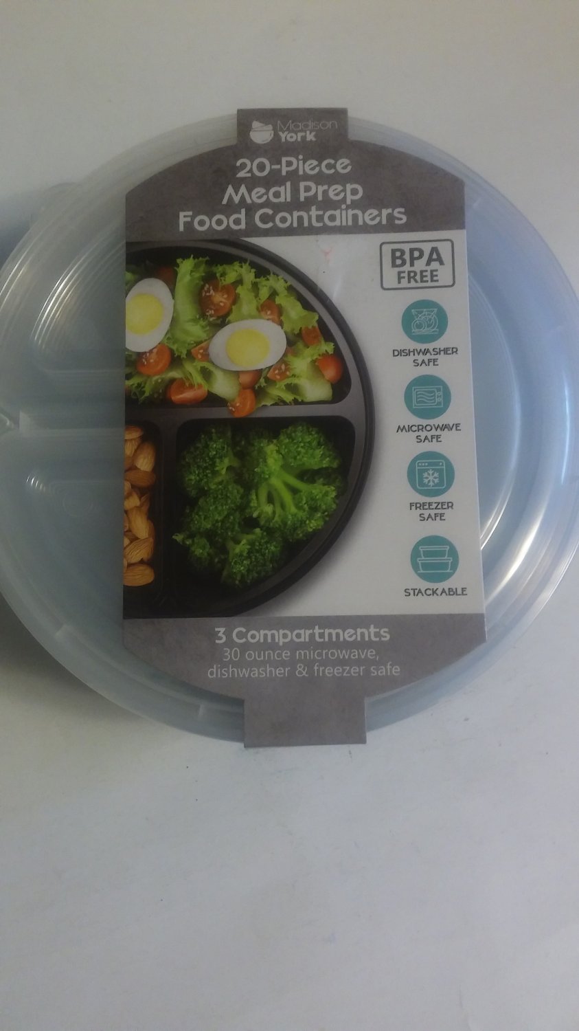 Madison York 20pc Meal Prep Food Containers